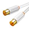 CABLETIME καλώδιο TV M σε TV F AV101, 75OHM, 3m, λευκό | Καλώδια - Αντάπτορες | elabstore.gr