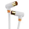 CABLETIME καλώδιο TV M σε TV F 90 Degree AV101, 75OHM, 3m, λευκό | eLabstore.gr CABLETIME καλώδιο TV M σε TV F 90 Degree AV101, 75OHM, 3m, λευκό | Καλώδια - Αντάπτορες | elabstore.gr