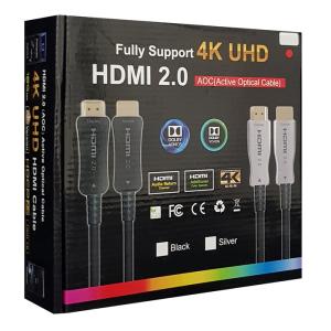 CABLETIME καλώδιο AOC HDMI 2.0 AV540, HDR, HDCP, 3D, 18Gbps, 100m, γκρι | eLabstore.gr