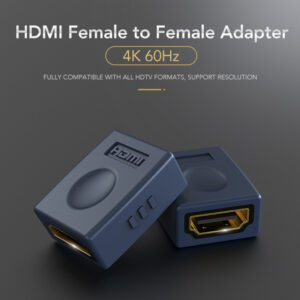 CABLETIME αντάπτορας HDMI F/F AV599, 4K/1080P, gold plated, μπλε | Καλώδια - Αντάπτορες | elabstore.gr