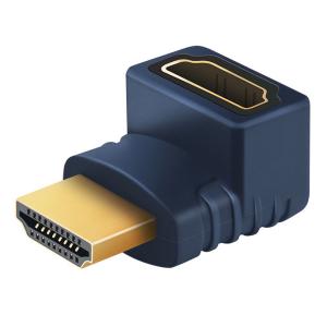 CABLETIME αντάπτορας HDMI αρσενικό σε θηλυκό AV599, γωνιακός, 4K, μπλε | Καλώδια - Αντάπτορες | elabstore.gr