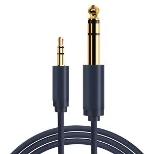 CABLETIME καλώδιο Stereo 6.3mm σε Stereo 3.5mm AV321, 1.8m, μαύρο | Καλώδια - Αντάπτορες | elabstore.gr