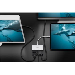 GOOBAY αντάπτορας USB Type-C σε VGA+DP+HDMI 52412, 4K, 14cm, λευκός | eLabstore.gr GOOBAY αντάπτορας USB Type-C σε VGA+DP+HDMI 52412, 4K, 14cm, λευκός | Καλώδια - Αντάπτορες | elabstore.gr