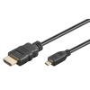 GOOBAY καλώδιο HDMI σε HDMI Micro 53786 με Ethernet, 4K, 3m, μαύρο | Καλώδια - Αντάπτορες | elabstore.gr