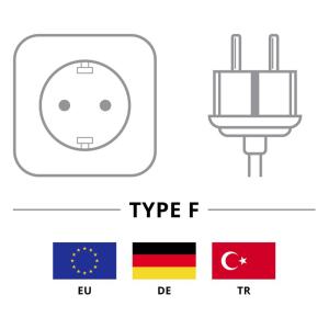 GOOBAY προέκταση τροφοδοσίας TypeF 55528 με ασφάλεια, 1.5m, μαύρο | Καλώδια - Αντάπτορες | elabstore.gr