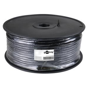 GOOBAY καλώδιο F/UTP CAT 5e 57294, CCA, AWG 24/1, 100m, μαύρο | Καλώδια - Αντάπτορες | elabstore.gr