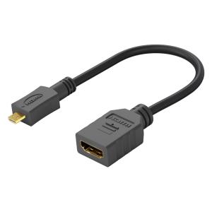 GOOBAY καλώδιο HDMI micro σε HDMI 58683, 4K, 0.15m, μαύρο | Καλώδια - Αντάπτορες | elabstore.gr