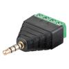 GOOBAY βύσμα 3.5mm σε Terminal Block 4-pin 59198, 10τμχ | Καλώδια - Αντάπτορες | elabstore.gr