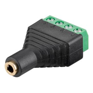 GOOBAY βύσμα 3.5mm σε Terminal Block 4-pin 59200, 10τμχ | Καλώδια - Αντάπτορες | elabstore.gr