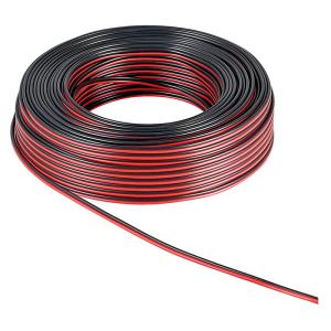 GOOBAY καλώδιο ήχου 2x 0.35 mm² 59372, CU, 25m, μαύρο & κόκκινο | Καλώδια - Αντάπτορες | elabstore.gr