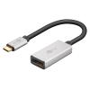 GOOBAY αντάπτορας USB-C σε DisplayPort 60195, 8K/30Hz, 4K/120Hz, γκρι | Καλώδια - Αντάπτορες | elabstore.gr