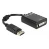 DELOCK αντάπτορας DisplayPort σε DVI 61847, 1080p, 12cm, μαύρος | Καλώδια - Αντάπτορες | elabstore.gr