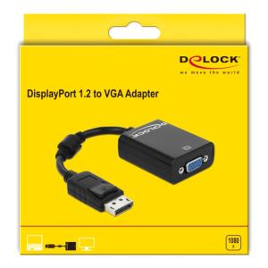 DELOCK αντάπτορας DisplayPort 1.2 σε VGA 61848, 1080p, 12cm, μαύρος | eLabstore.gr DELOCK αντάπτορας DisplayPort 1.2 σε VGA 61848, 1080p, 12cm, μαύρος | Καλώδια - Αντάπτορες | elabstore.gr