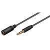 GOOBAY προέκταση καλωδίου ήχου 3.5mm 62480, 4 pin stereo, CU, 3m, μαύρο | Καλώδια - Αντάπτορες | elabstore.gr