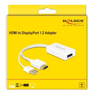 DELOCK αντάπτορας HDMI σε DisplayPort 1.2 62496, 4K, 25cm, λευκός | eLabstore.gr DELOCK αντάπτορας HDMI σε DisplayPort 1.2 62496, 4K, 25cm, λευκός | Καλώδια - Αντάπτορες | elabstore.gr