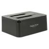 DELOCK docking station 62661, clone function, 2x HDD/SSD, 6Gb/s, μαύρο | Συνοδευτικά PC | elabstore.gr
