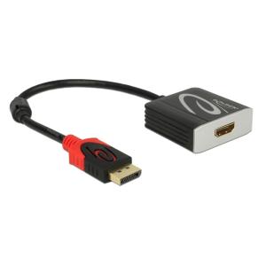 DELOCK αντάπτορας DisplayPort 1.2 σε HDMI 62734, 4K, 20cm, μαύρος | Καλώδια - Αντάπτορες | elabstore.gr