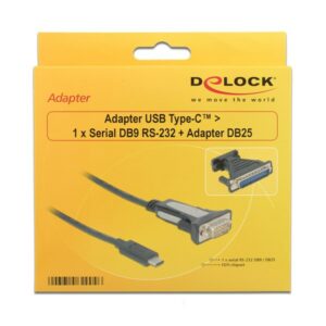DELOCK Adapter από Serial DB9 RS-232 ή Adapter DB25 σε USB Type-C | eLabstore.gr DELOCK Adapter από Serial DB9 RS-232 ή Adapter DB25 σε USB Type-C | Καλώδια - Αντάπτορες | elabstore.gr