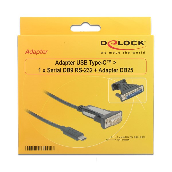 DELOCK Adapter από Serial DB9 RS-232 ή Adapter DB25 σε USB Type-C | eLabstore.gr DELOCK Adapter από Serial DB9 RS-232 ή Adapter DB25 σε USB Type-C | Καλώδια - Αντάπτορες | elabstore.gr