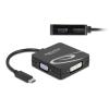 DELOCK αντάπτορας Type-C σε VGA/DVI/HDMI/DisplayPort 63129, 4K, μαύρος | Καλώδια - Αντάπτορες | elabstore.gr