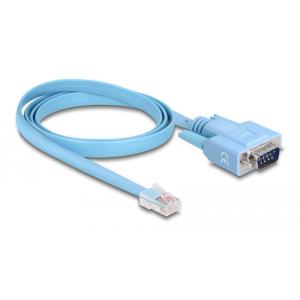DELOCK καλώδιο serial RS-232 DB9 σε RJ45 63353, 1m, μπλε | Καλώδια - Αντάπτορες | elabstore.gr