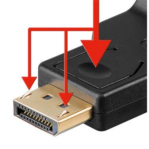 GOOBAY αντάπτορας DisplayPort σε VGA 63489, gold-plated, μαύρος | Καλώδια - Αντάπτορες | elabstore.gr