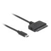 DELOCK καλώδιο USB-C σε SATA 22-pin 63803, 6Gb/s, 50cm, μαύρο | Καλώδια - Αντάπτορες | elabstore.gr