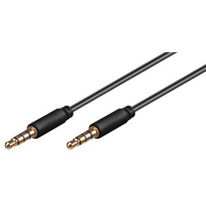 GOOBAY καλώδιο ήχου 3.5mm 63828, 4 pin stereo, copper, 1.5m, μαύρο | Καλώδια - Αντάπτορες | elabstore.gr