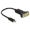 DELOCK Αντάπτορας Type-C σε Serial DB9 RS-232 | Καλώδια - Αντάπτορες | elabstore.gr