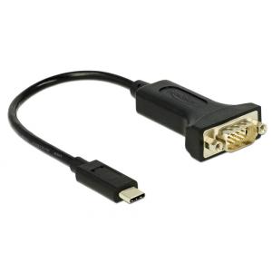 DELOCK Αντάπτορας Type-C σε Serial DB9 RS-232 | Καλώδια - Αντάπτορες | elabstore.gr