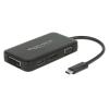 DELOCK αντάπτορας USB-C σε VGA+HDMI+DVI+DisplayPort 63929, 4K, μαύρος | Καλώδια - Αντάπτορες | elabstore.gr