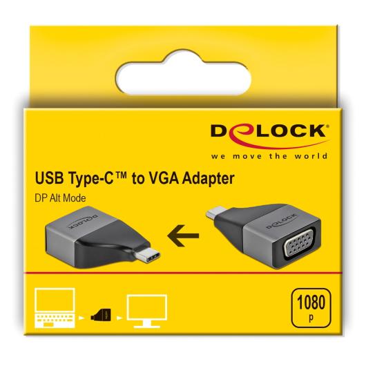 DELOCK αντάπτορας USB 3.2 Gen 1 Type-C σε VGA 64002, Full HD | eLabstore.gr DELOCK αντάπτορας USB 3.2 Gen 1 Type-C σε VGA 64002, Full HD | Καλώδια - Αντάπτορες | elabstore.gr