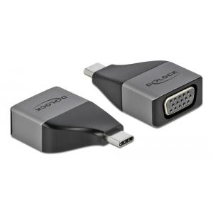 DELOCK αντάπτορας USB 3.2 Gen 1 Type-C σε VGA 64002, Full HD | Καλώδια - Αντάπτορες | elabstore.gr