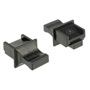 DELOCK κάλυμμα προστασίας για θύρα RJ45 64020, μαύρο, 10τμχ | Καλώδια - Αντάπτορες | elabstore.gr