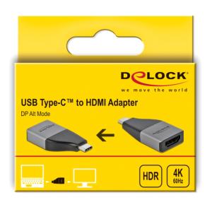 DELOCK αντάπτορας USB 3.2 Gen 1 Type-C σε HDMI 64119, 4K 60 Hz | Καλώδια - Αντάπτορες | elabstore.gr
