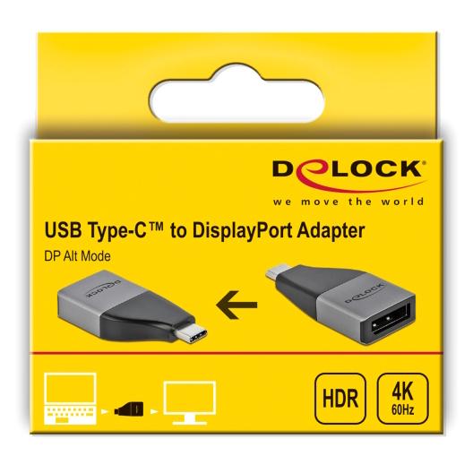 DELOCK αντάπτορας USB 3.2 Gen 1 Type-C σε DisplayPort 64120, 4K 60 Hz | eLabstore.gr DELOCK αντάπτορας USB 3.2 Gen 1 Type-C σε DisplayPort 64120, 4K 60 Hz | Καλώδια - Αντάπτορες | elabstore.gr