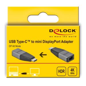 DELOCK αντάπτορας USB 3.2 Gen 1 Type-C σε mini DisplayPort 64121, 4K | eLabstore.gr DELOCK αντάπτορας USB 3.2 Gen 1 Type-C σε mini DisplayPort 64121, 4K | Καλώδια - Αντάπτορες | elabstore.gr