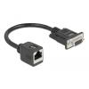 DELOCK αντάπτορας από serial DB9 RS-232 σε RJ45, μαύρος | Καλώδια - Αντάπτορες | elabstore.gr