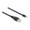 DELOCK καλώδιο USB 64184 με ελεύθερα άκρα, 28 AWG, 1m, μαύρο | Καλώδια - Αντάπτορες | elabstore.gr