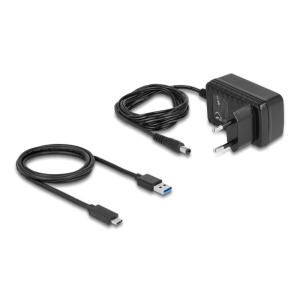 DELOCK αντάπτορας USB-C σε SATA 22-pin 64188, 6Gbps, καλώδιο USB, μαύρος | Καλώδια - Αντάπτορες | elabstore.gr