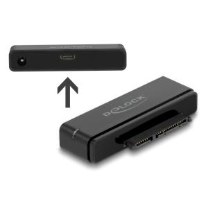 DELOCK αντάπτορας USB-C σε SATA 22-pin 64188, 6Gbps, καλώδιο USB, μαύρος | Καλώδια - Αντάπτορες | elabstore.gr