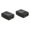 DELOCK αντάπτορας HDMI θηλυκό σε θηλυκό 65049, μαύρος | Καλώδια - Αντάπτορες | elabstore.gr