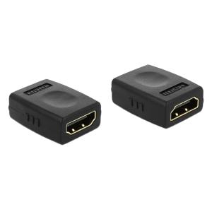 DELOCK αντάπτορας HDMI θηλυκό σε θηλυκό 65049, μαύρος | Καλώδια - Αντάπτορες | elabstore.gr
