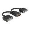 DELOCK αντάπτορας DMS-59 σε 2x DVI 65281, 20cm, μαύρος | Καλώδια - Αντάπτορες | elabstore.gr