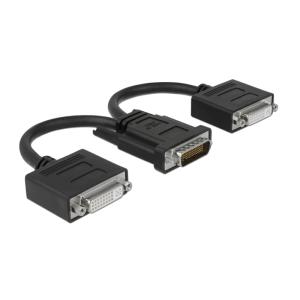 DELOCK αντάπτορας DMS-59 σε 2x DVI 65281, 20cm, μαύρος | Καλώδια - Αντάπτορες | elabstore.gr