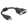 DELOCK καλώδιο HDMI σε DVI 24+5 65327, 1080p, 20cm, μαύρο | Καλώδια - Αντάπτορες | elabstore.gr