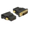 DELOCK αντάπτορας DVI 24+1 σε HDMI 65466, 4K, gold-plated, μαύρος | Καλώδια - Αντάπτορες | elabstore.gr