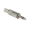 DELOCK Βύσμα 3.5mm Stereo, 3 pin, Bend Protection, Metal, Silver | Καλώδια - Αντάπτορες | elabstore.gr