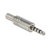 DELOCK Βύσμα 3.5mm Stereo, 4 pin, Bend Protection, Metal, Silver | Καλώδια - Αντάπτορες | elabstore.gr