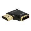 DELOCK αντάπτορας HDMI θηλυκό σε αρσενικό 65660, High Speed, 90°, left | Καλώδια - Αντάπτορες | elabstore.gr